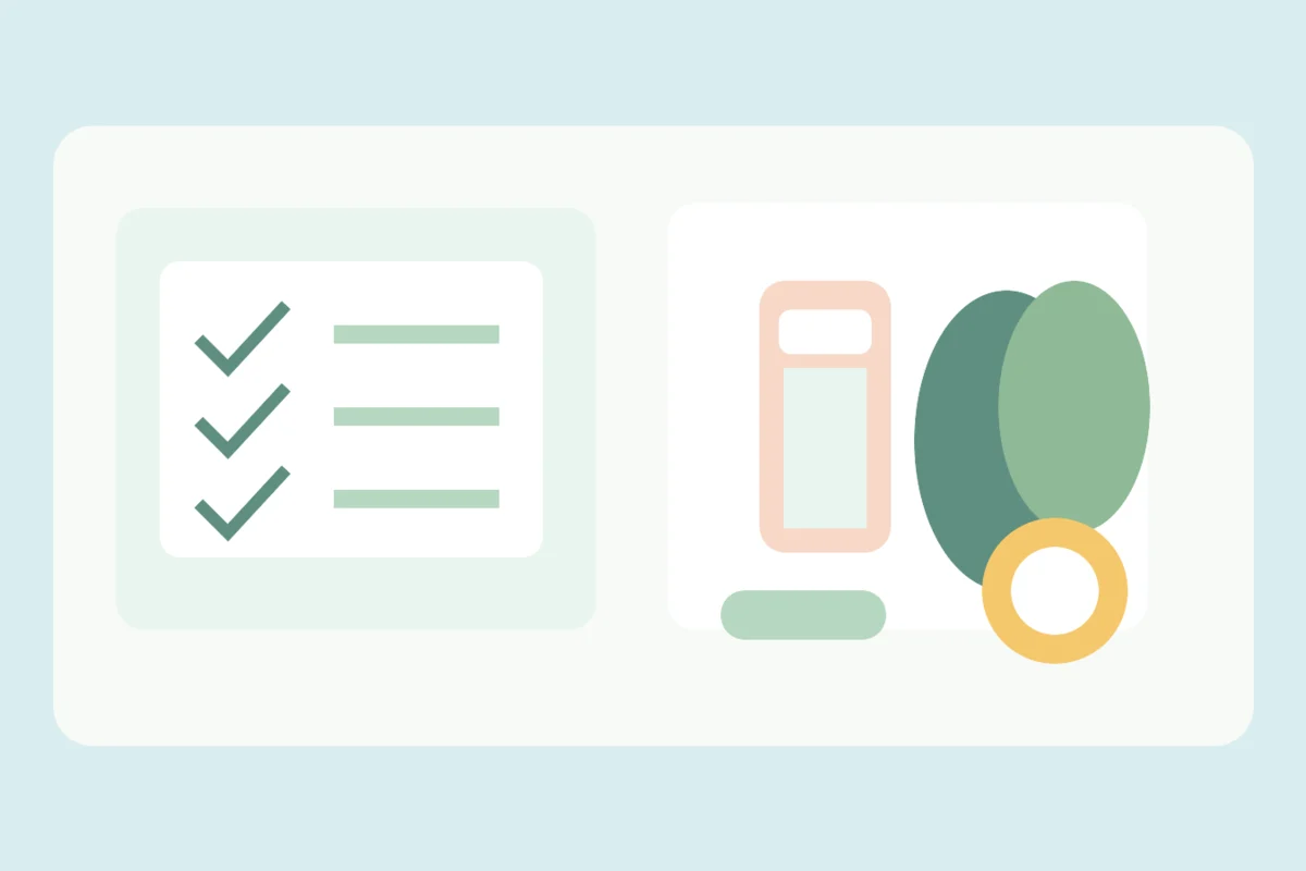 A printed appointment checklist and pen on a calm desk.